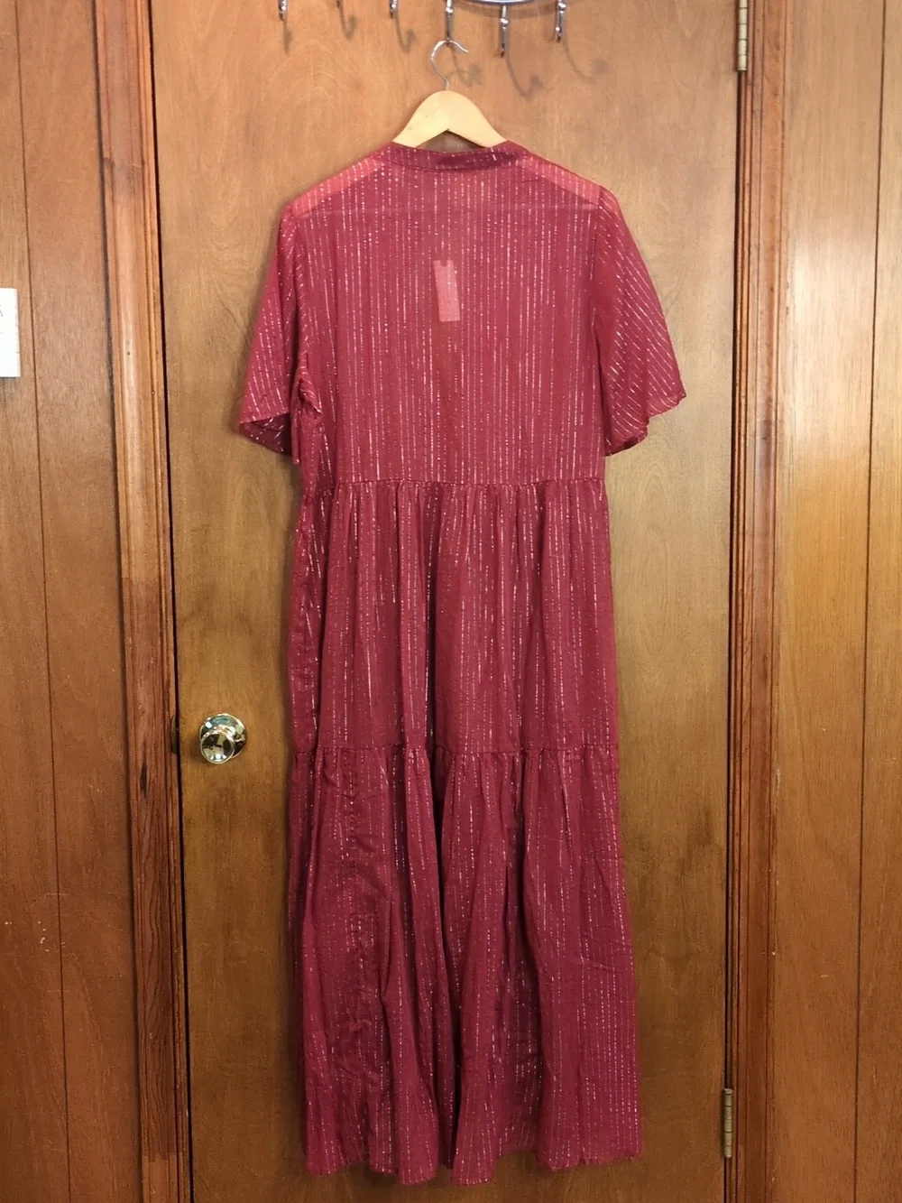 Anthropologie The Kallie Flowy Maxi Dress: Lurex Edition - Picture 8 of 12